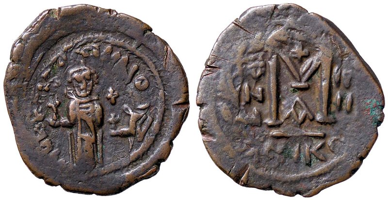 BIZANTINE - Eraclio e Eraclio Costantino (613-638) - Follis (Nicomedia) - Eracli...