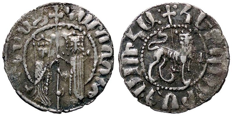 ESTERE - ARMENIA - Hetoum I (1226-1271) - Tram - Hetoum e Zabel stanti con lunga...