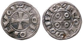 ESTERE - FRANCIA - ANGOULEME - Luigi IV d'Outremer XII secolo - Denaro - +LODO(VIC)VS Croce patente /R EGOLISSIME Quattro anelli cruciformi Dup. 943 (...
