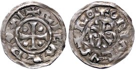 ESTERE - FRANCIA - Riccardo I Duca di Normandia (943-996) - Denaro - +RICARDVSI Croce e quattro globetti /R ROTOMAGVS Tempio Dup. 16 (AG g. 1,05)
BB-...