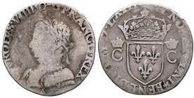 ESTERE - FRANCIA - Carlo IX (1560-1574) - Mezzo testone - Busto a s. /R Stemma coronato tra due lettere C coronate (AG g. 3,6)
MB
