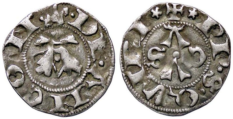 ZECCHE ITALIANE - ANCONA - Repubblica (Sec. XIII-XIV) - Bolognino - Cavaliere al...