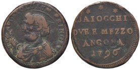 ZECCHE ITALIANE - ANCONA - Pio VI (1775-1799) - Sampietrino 1796 CNI 3; Munt. 144 R CU
BB