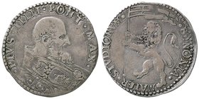 ZECCHE ITALIANE - BOLOGNA - Pio V (1566-1572) - Bianco - Busto a d. /R Leone vessillifero a s. CNI 10; Munt. 49 (AG g. 4,76)
qBB