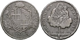 ZECCHE ITALIANE - BOLOGNA - Governo Popolare (1796-1797) - Scudo 1797 Pag. 36/37l; Mont. 37/55 R AG
bel BB