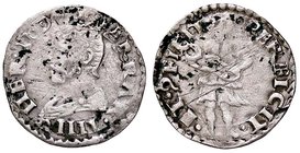 ZECCHE ITALIANE - FERRARA - Ercole II d'Este (1534-1559) - Grossetto - Busto a s. /R Saturno stante a s. regge un serpente CNI 65/95; MIR 301 (AG g. 1...