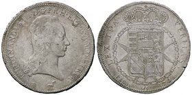 ZECCHE ITALIANE - FIRENZE - Ferdinando III di Lorena (primo periodo, 1790-1801) - Francescone 1799 Pag. 4; Mont. 137 RRR AG
BB/BB+