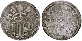 ZECCHE ITALIANE - GUBBIO - Benedetto XIV (1740-1758) - Baiocco 1794 - Stemma /R Scritta e data su 4 righe (MI g. 9,81) Anacronismo, falso d'epoca?
me...