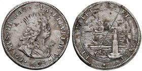 ZECCHE ITALIANE - LIVORNO - Cosimo III (1670-1723) - Tollero 1694 - Busto coronato a d. /R Il porto di Livorno CNI 39; MIR 64/10 RR AG Graffio al R/
...