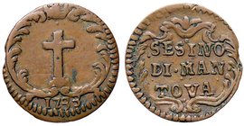 ZECCHE ITALIANE - MANTOVA - Carlo VI d'Asburgo (1707-1740) - Sesino 1733 CNI 29/30; MIR 757/3 CU
BB+