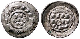 ZECCHE ITALIANE - MILANO - Enrico II (1004-1024) - Denaro scodellato CNI 1/12; MIR 44 (AG g. 1,13)
qSPL