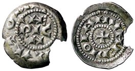 ZECCHE ITALIANE - MILANO - Enrico III, IV o V di Franconia (1039-1125) - Denaro scodellato - IMPERATOR, monogramma /R MEDIOLANV, croce MIR 48 (AG g. 0...