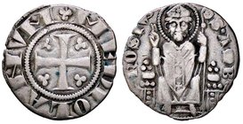 ZECCHE ITALIANE - MILANO - Prima Repubblica (1250-1310) - Ambrogino ridotto - Croce patente entro cerchio con quattro trifogli nei quarti /R Sant'Ambr...