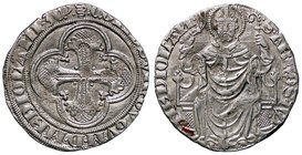 ZECCHE ITALIANE - MILANO - Gian Galeazzo Visconti (1385-1402) - Grosso da un soldo e mezzo - Croce gigliata in cornice /R Sant'Ambrogio seduto Crippa ...