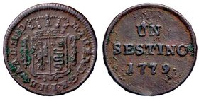 ZECCHE ITALIANE - MILANO - Maria Teresa d'Asburgo (1740-1780) - Sestino 1779 CNI 134; Mont. 40 R CU
BB-SPL
