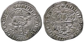 ZECCHE ITALIANE - NAPOLI - Roberto d'Angiò (1309-1343) - Gigliato - Il Re seduto in trono /R Croce gigliata P.R. 1/2; MIR 28 (AG g. 3,94)
qSPL/SPL