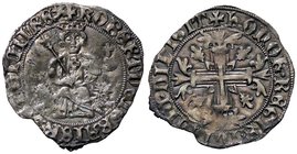 ZECCHE ITALIANE - NAPOLI - Roberto d'Angiò (1309-1343) - Gigliato - Il Re seduto in trono /R Croce gigliata P.R. 1/2; MIR 28 (AG g. 3,97)
BB+