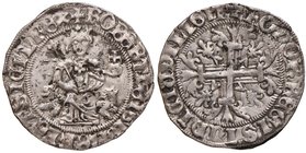 ZECCHE ITALIANE - NAPOLI - Roberto d'Angiò (1309-1343) - Gigliato - Il Re seduto in trono /R Croce gigliata P.R. 1/2; MIR 28 (AG g. 3,95)
BB+
