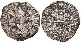 ZECCHE ITALIANE - NAPOLI - Roberto d'Angiò (1309-1343) - Gigliato - Il Re seduto in trono /R Croce gigliata P.R. 1/2; MIR 28 (AG g. 3,96) Sedimenti
b...