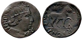 ZECCHE ITALIANE - NAPOLI - Ferdinando I d’Aragona (1458-1494) - Cavallo - Busto radiato a d. /R Cavallo andante a d.; sotto la zampa A P.R. 44; MIR 84...