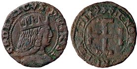 ZECCHE ITALIANE - NAPOLI - Federico III d’Aragona (1496-1501) - Sestino - Busto a d. /R Croce potenziata P.R. 11/12; MIR 109 NC (AE g. 2,06)
BB/qBB