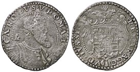 ZECCHE ITALIANE - NAPOLI - Carlo V (1516-1556) - Mezzo ducato - Busto laureato a d. /R Stemma su aquila bicipite P.R. 14/15; MIR 135 (AG g. 13,45)
qB...