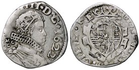 ZECCHE ITALIANE - NAPOLI - Filippo IV (1621-1665) - Tarì 1622 P.R. 30b; MIR 245/3 AG Sigle MC/C dietro la testa
BB