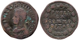 ZECCHE ITALIANE - NAPOLI - Filippo IV (1621-1665) - Pubblica 1622 P.R. 52; MIR 257 CU Sigle MC dietro la testa
MB-BB