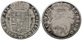 ZECCHE ITALIANE - NAPOLI - Carlo II, secondo periodo (1675-1700) - Tarì 1685 P.R. 12; MIR 298/4 AG
meglio di MB
