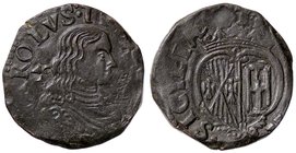 ZECCHE ITALIANE - NAPOLI - Carlo II, secondo periodo (1675-1700) - Grano 167? MIR 306 CU
BB