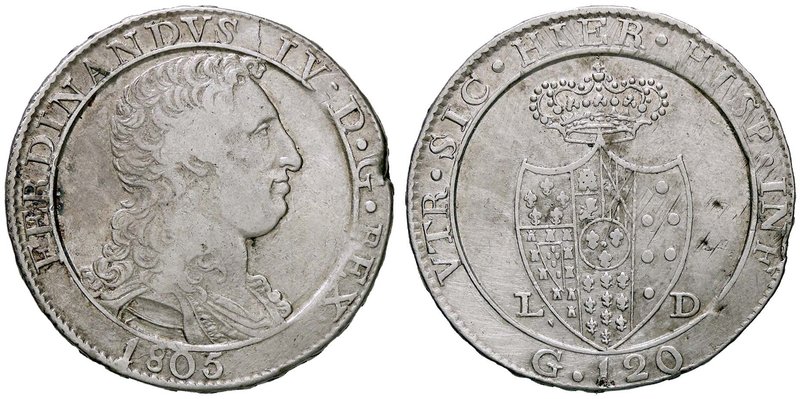 ZECCHE ITALIANE - NAPOLI - Ferdinando IV di Borbone (secondo periodo, 1799-1805)...