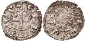 SAVOIA - Umberto II il Rinforzato (1080-1103) - Denaro secusino - Croce piana /R Stella a sei punte medie MIR 7 R (AG g. 1,07)II tipo
BB+