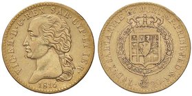 SAVOIA - Vittorio Emanuele I (1802-1821) - 20 Lire 1816 Pag. 4; Mont. 17 RR AU
bel BB