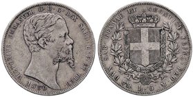 SAVOIA - Vittorio Emanuele II (1849-1861) - 5 Lire 1850 G Pag. 370; Mont. 41 R AG
BB/BB+