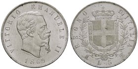 SAVOIA - Vittorio Emanuele II Re d'Italia (1861-1878) - 5 Lire 1869 M Pag. 489; Mont. 171 AG
FDC