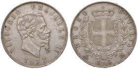 SAVOIA - Vittorio Emanuele II Re d'Italia (1861-1878) - 5 Lire 1872 M Pag. 494; Mont. 177 AG
qSPL/SPL
