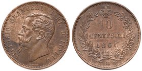 SAVOIA - Vittorio Emanuele II Re d'Italia (1861-1878) - 10 Centesimi 1866 M Pag. 541; Mont. 233 CU
qSPL
