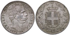 SAVOIA - Umberto I (1878-1900) - 5 Lire 1879 Pag. 590; Mont. 33 AG
SPL+