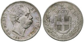 SAVOIA - Umberto I (1878-1900) - 2 Lire 1887 Pag. 597; Mont. 42 AG
BB-SPL