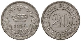 SAVOIA - Umberto I (1878-1900) - 20 Centesimi 1894 KB Pag. 611; Mont. 58 NI
FDC/qFDC