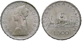 REPUBBLICA ITALIANA - Repubblica Italiana (monetazione in lire) (1946-2001) - 500 Lire 1966 - Caravelle Mont. 9 AG
FDC