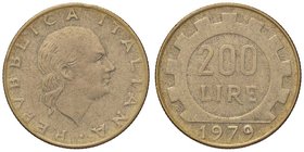 REPUBBLICA ITALIANA - Repubblica Italiana (monetazione in lire) (1946-2001) - 200 Lire 1979 Att. P34e NC BT Testa pelata
SPL