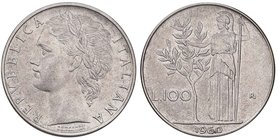 REPUBBLICA ITALIANA - Repubblica Italiana (monetazione in lire) (1946-2001) - 100 Lire 1960 Mont. 10 AC
SPL-FDC