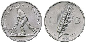 REPUBBLICA ITALIANA - Repubblica Italiana (monetazione in lire) (1946-2001) - 2 Lire 1949 Mont. 6 NC IT
qFDC
