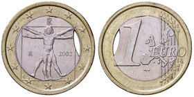 REPUBBLICA ITALIANA - Repubblica Italiana (monetazione in euro) (2002) - Euro 2002 NI mancanza di metallo nel tondello interno
SPL