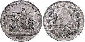 MEDAGLIE - SAVOIA - Umberto I (1878-1900) - Medaglia 1884 - Esposizione Generale Italiana Torino MB Opus: Cravero e Cargnino Ø 52 Colpetto
SPL