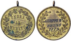 MEDAGLIE - SAVOIA - Vittorio Emanuele III (1900-1943) - Medaglia 1879 - Onore al merito MD Ø 30
BB-SPL