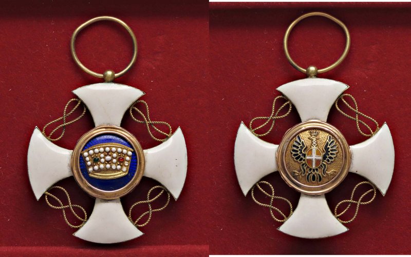 MEDAGLIE - SAVOIA - Vittorio Emanuele III (1900-1943) - Croce Ordine della coron...