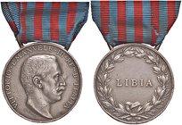 MEDAGLIE - SAVOIA - Vittorio Emanuele III (1900-1943) - Medaglia Campagna di Libia - Testa a d. /R Scritta e data entro corona AG Opus: L. Giorgi Ø 32...