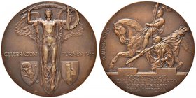 MEDAGLIE - SAVOIA - Vittorio Emanuele III (1900-1943) - Medaglia 1928 - Celebrazioni torinesi IV centenario nascita Emanuele Filiberto - L'Italia di f...